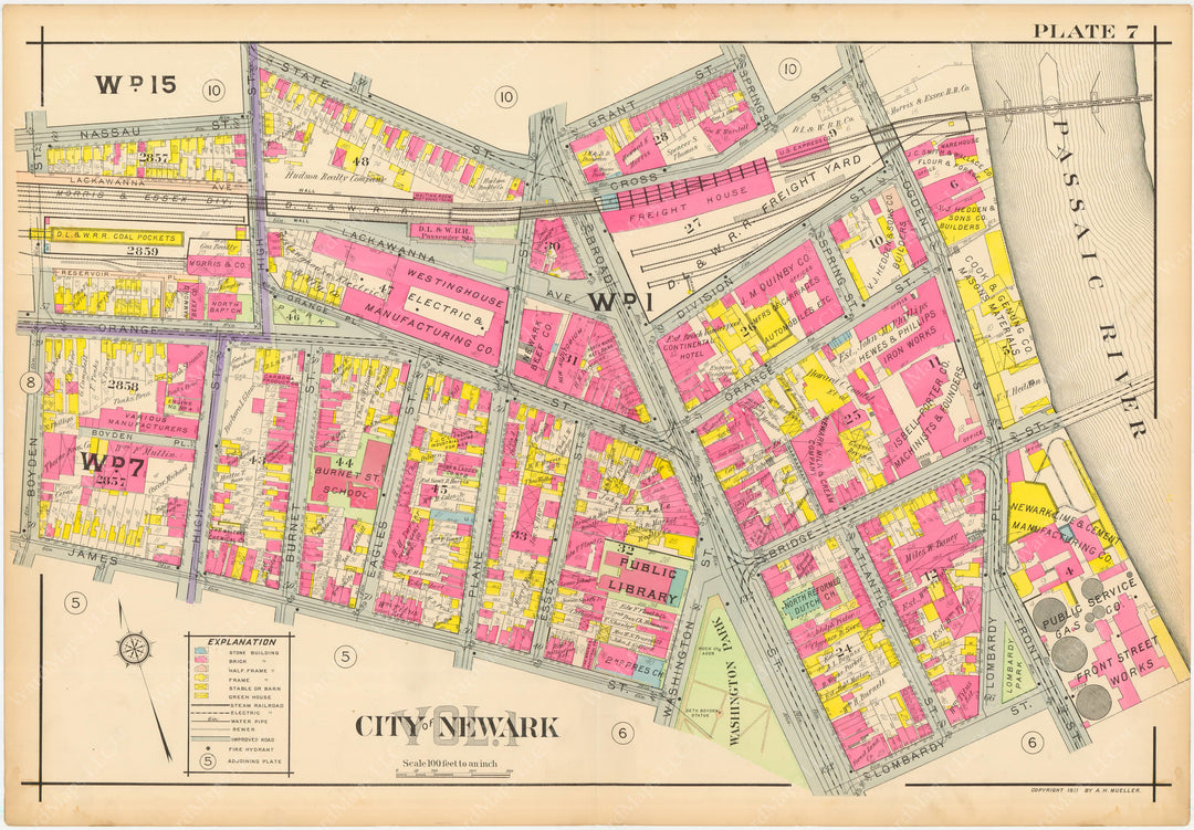 Newark, New Jersey 1911 Plate 007