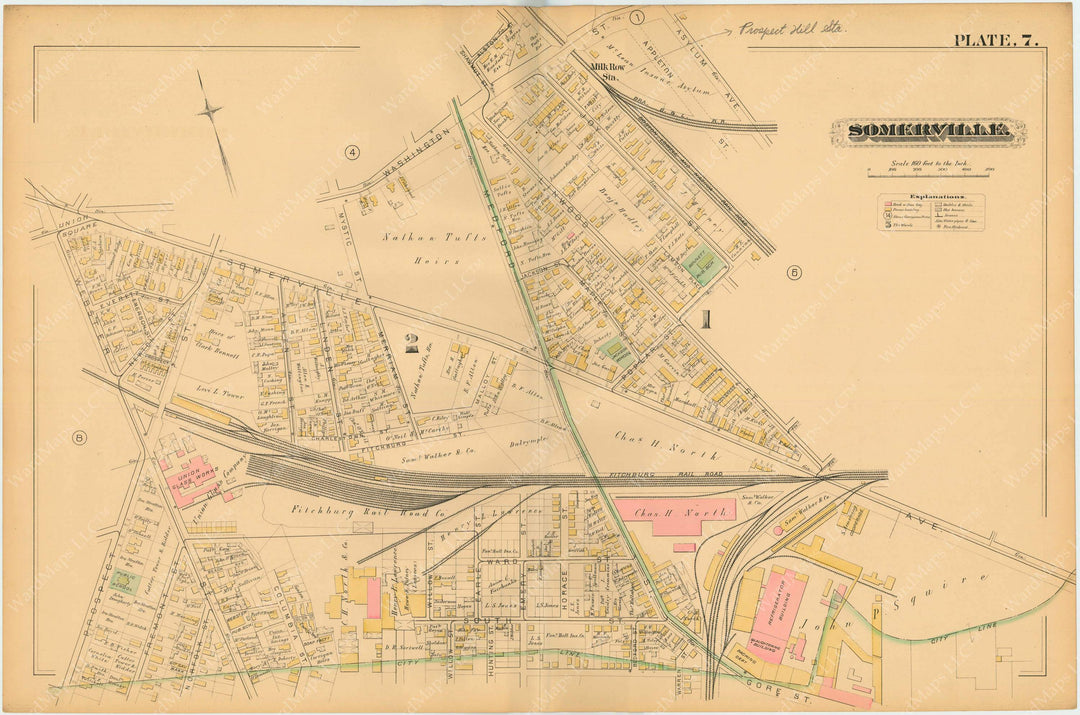 Somerville, Massachusetts 1884 Plate 007