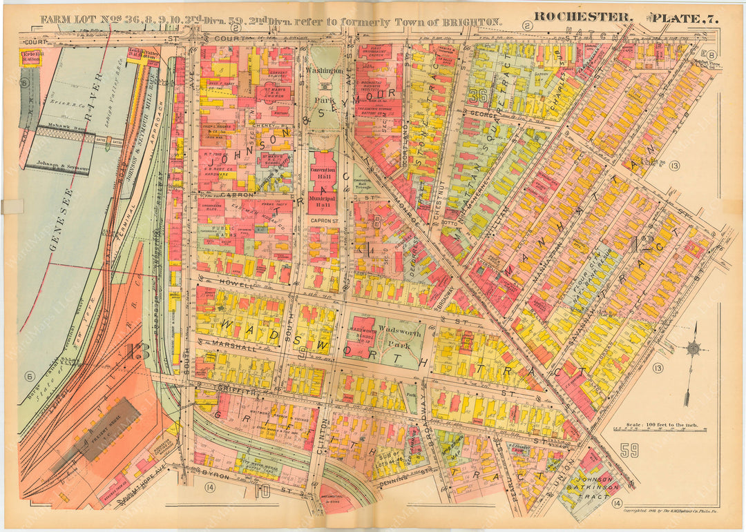 Rochester, New York 1918 Plate 007