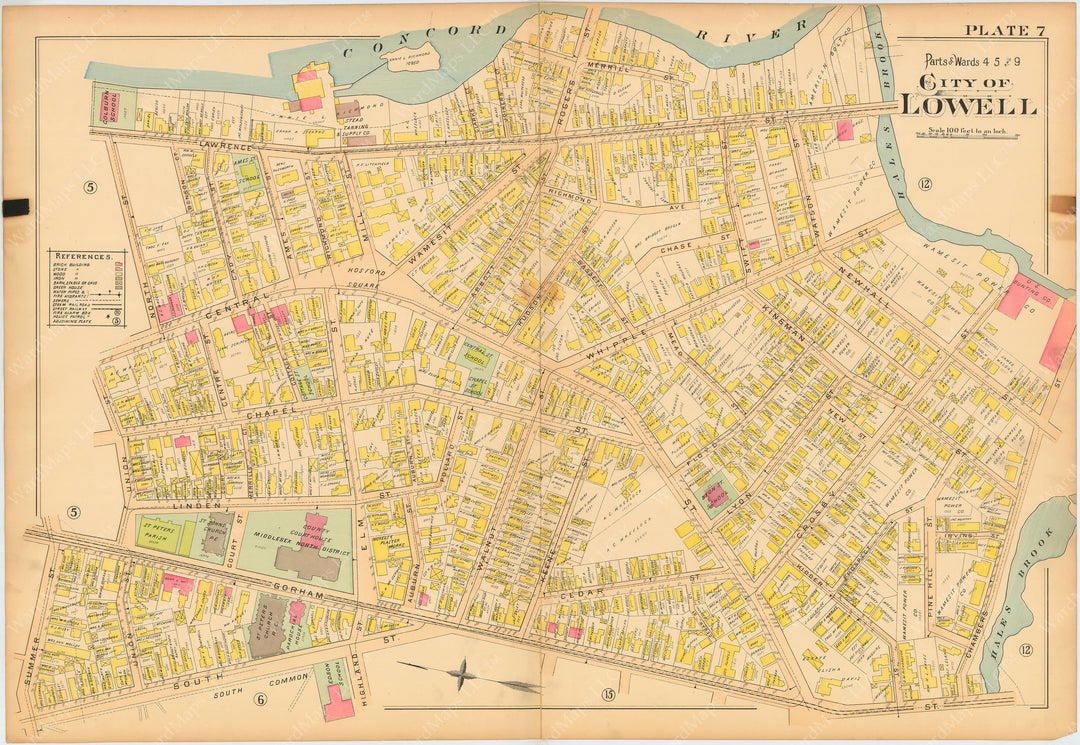 Lowell, Massachusetts 1896 Plate 007