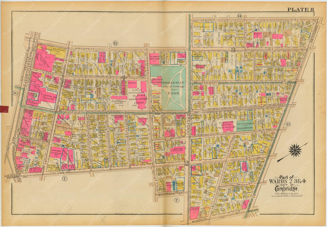 Cambridge, Massachusetts 1930 Plate 008