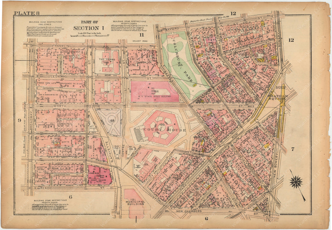 Manhattan, New York 1925 Plate 008 (from Vol. 1)