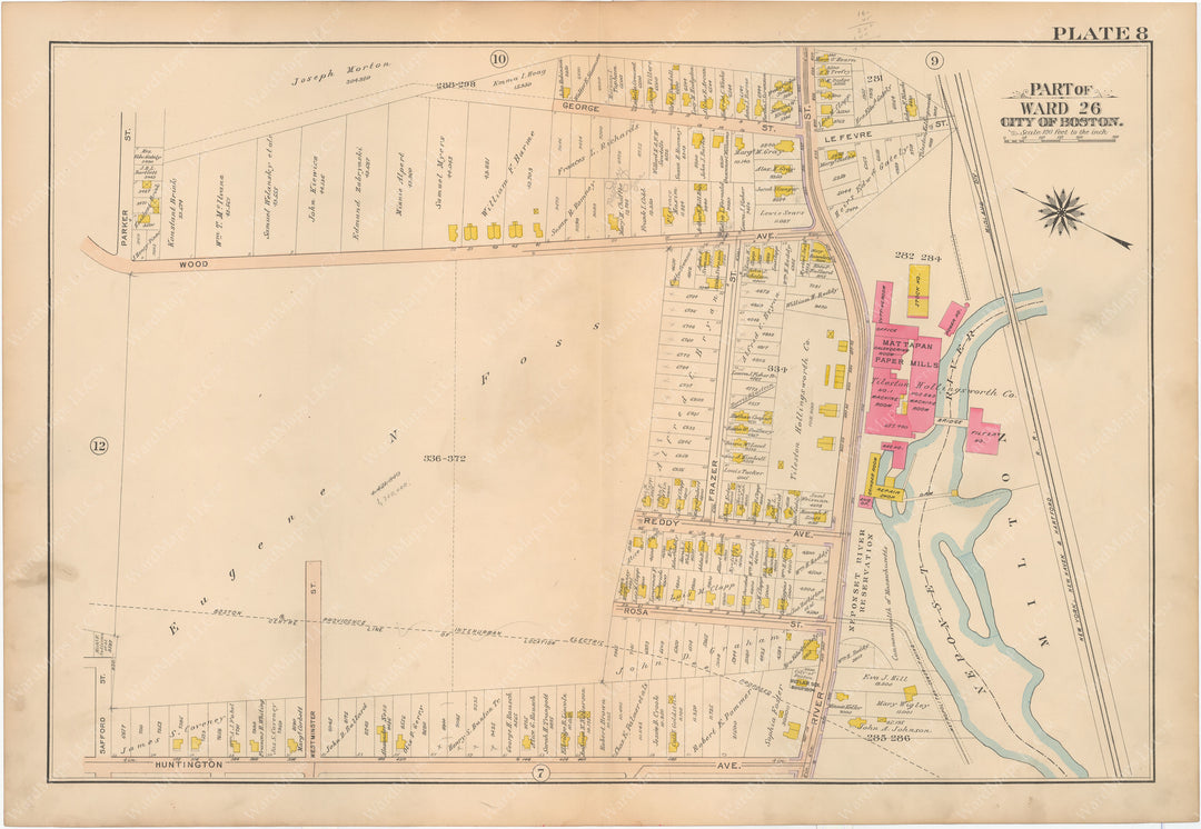 Hyde Park, Massachusetts 1912 Plate 008