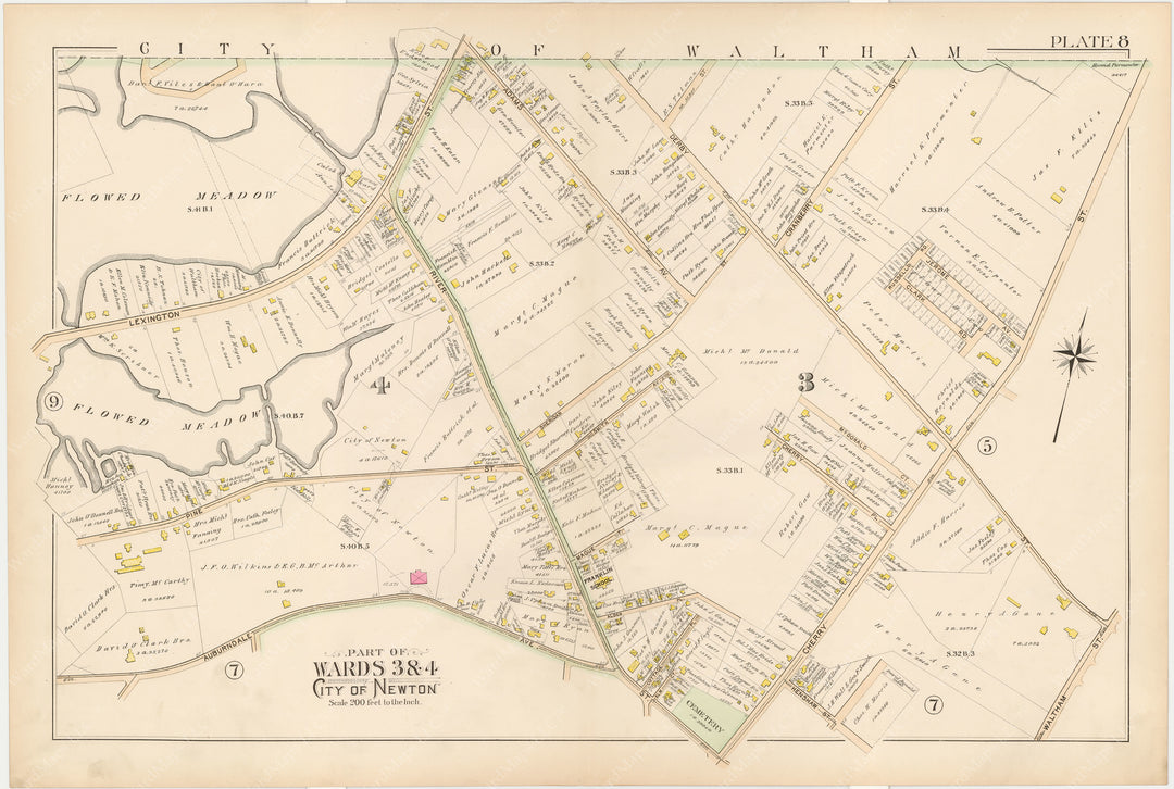 Newton, Massachusetts 1895 Plate 008