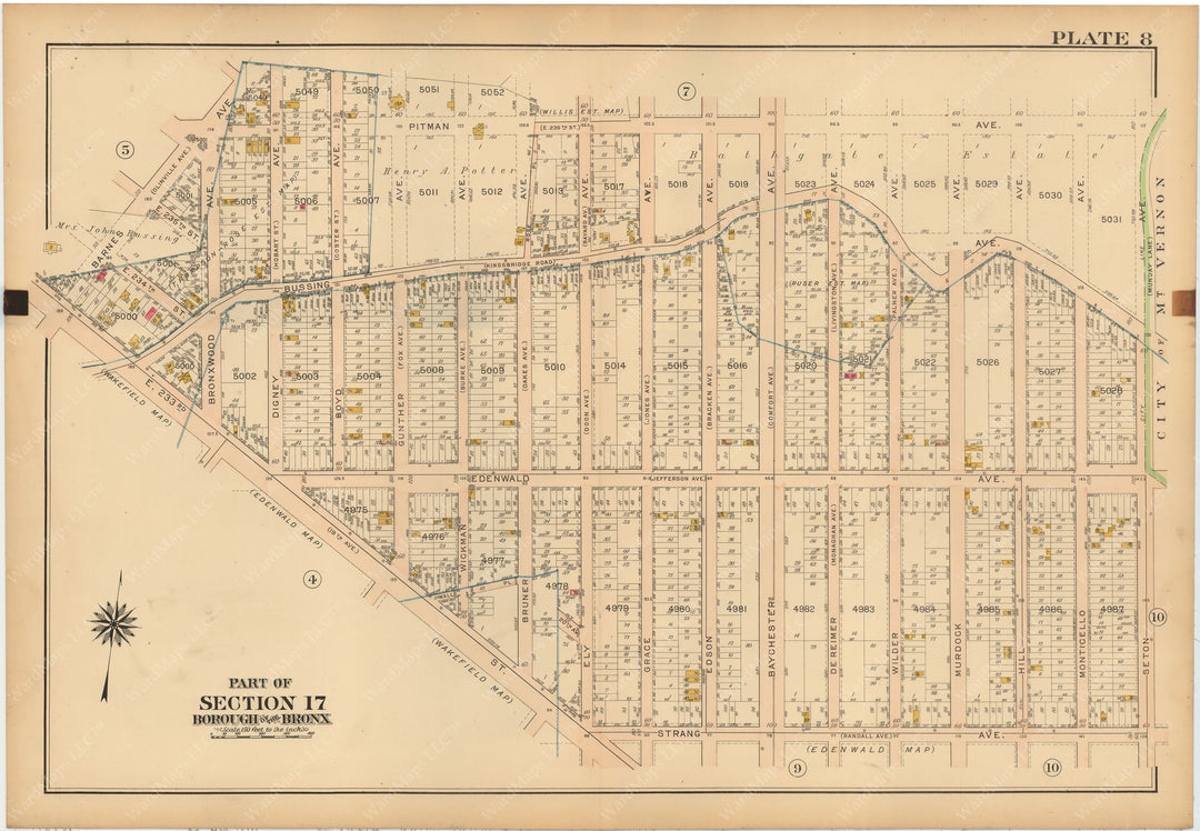 The Bronx, New York 1913 Plate 008