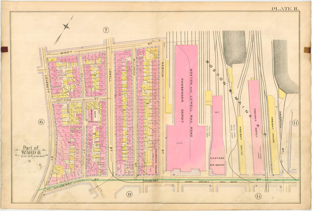 Boston, Massachusetts 1888 Vol. 1 Plate 008