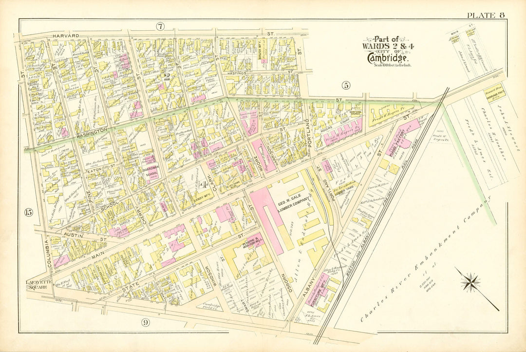 Cambridge, Massachusetts 1894 Plate 008