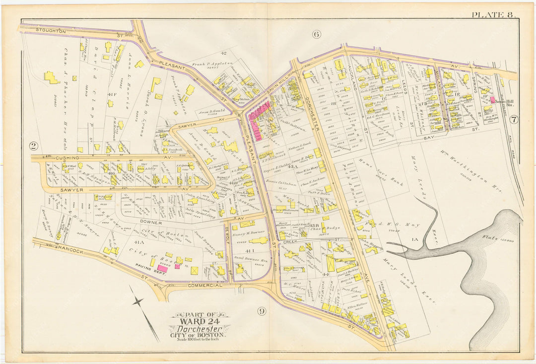 Dorchester, Massachusetts 1889 Plate 008