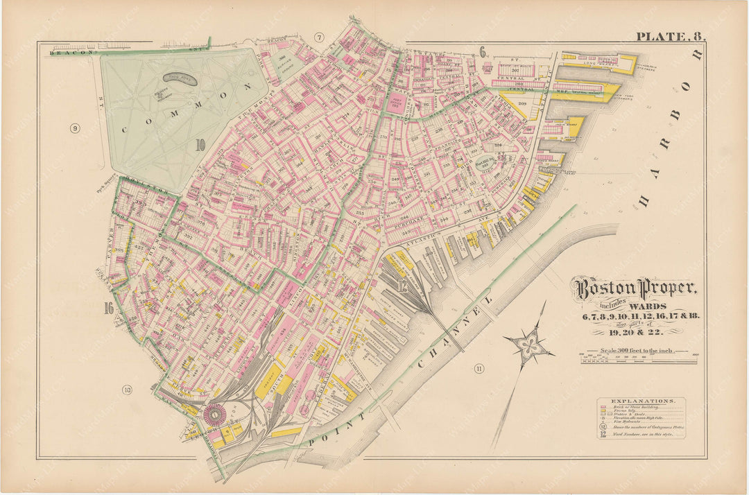 Boston, Massachusetts 1882 Plate 008