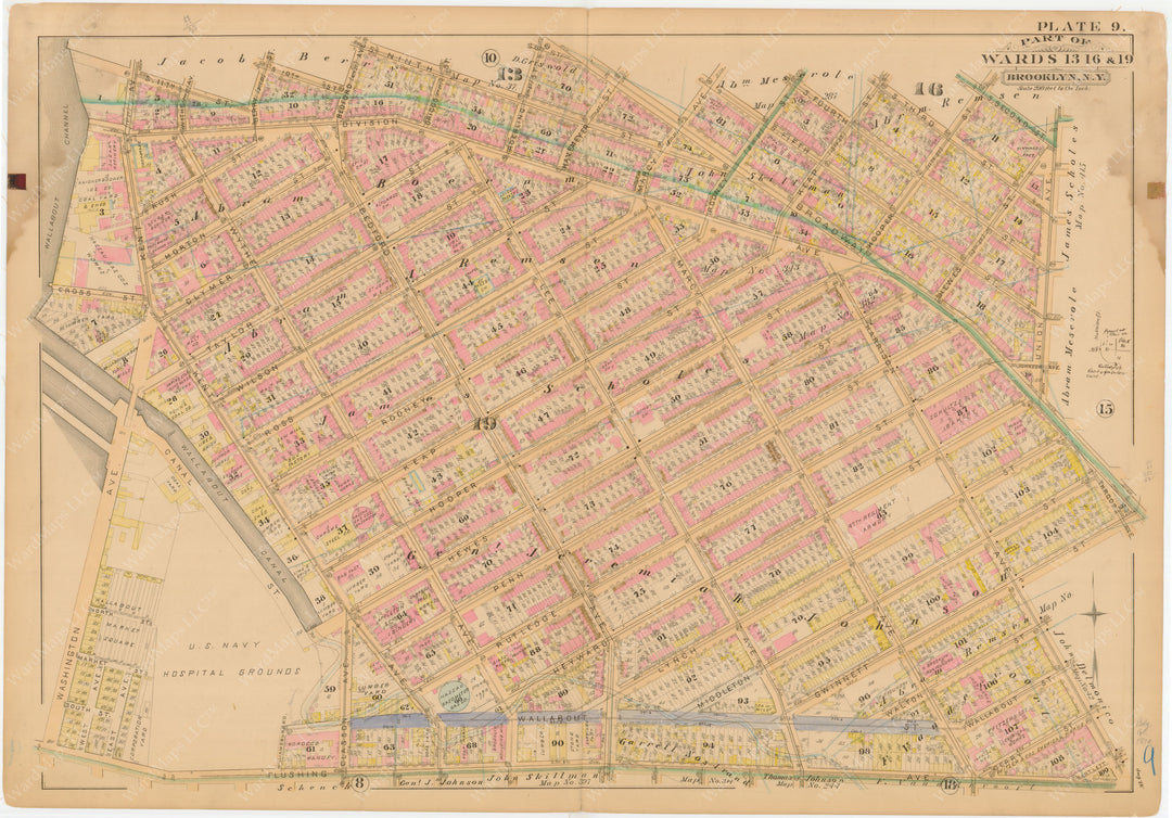 Brooklyn, New York 1886 Plate 009