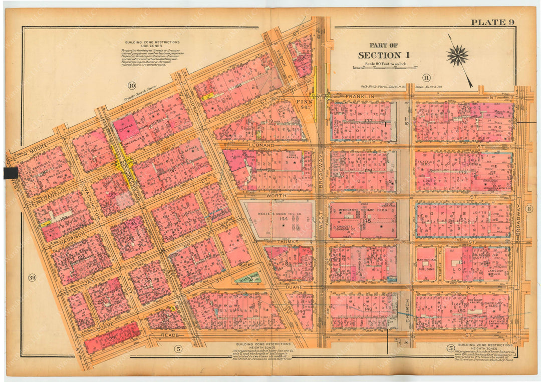 Manhattan, New York 1922 (1935) Vol. 1: Plate 009