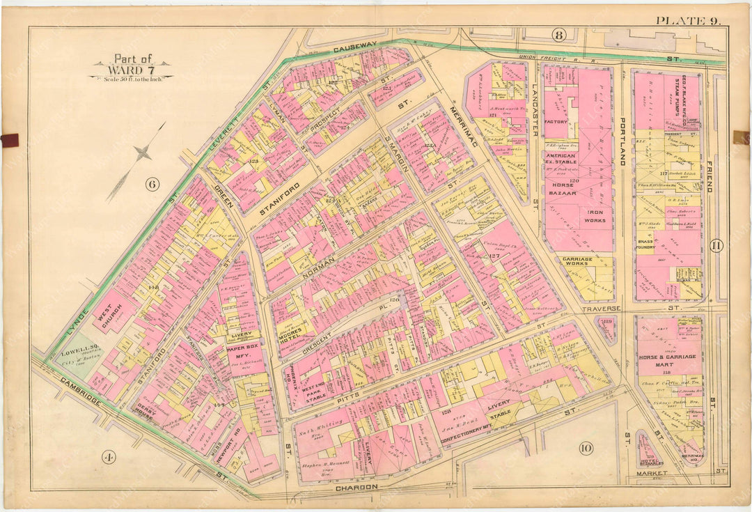 Boston, Massachusetts 1888 Vol. 1 Plate 009