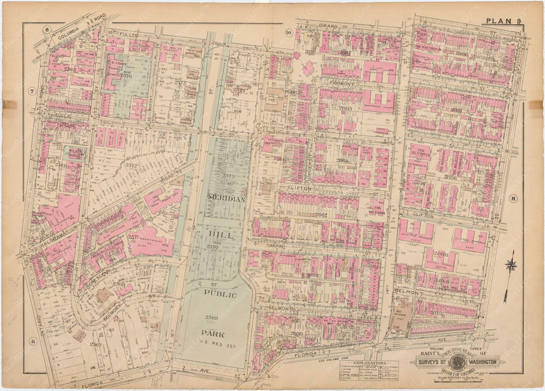 Washington, D.C. 1937 Vol. 3, Outer NW, Plate 009