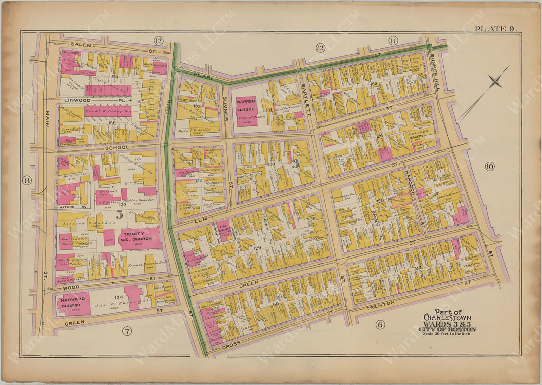 Charlestown, Massachusetts 1892 Plate 009