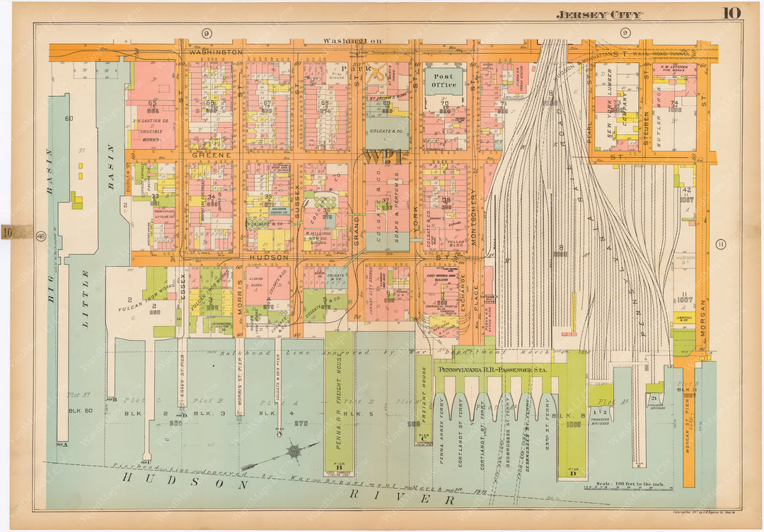 Jersey City, New Jersey 1928 Plate 010