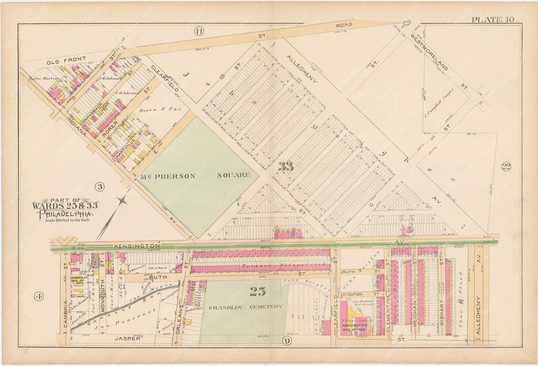 Philadelphia, Pennsylvania 1891 Plate 010