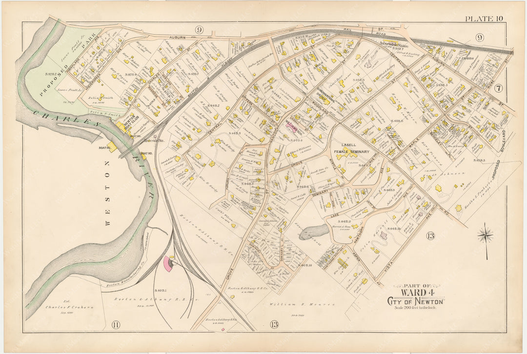 Newton, Massachusetts 1895 Plate 010