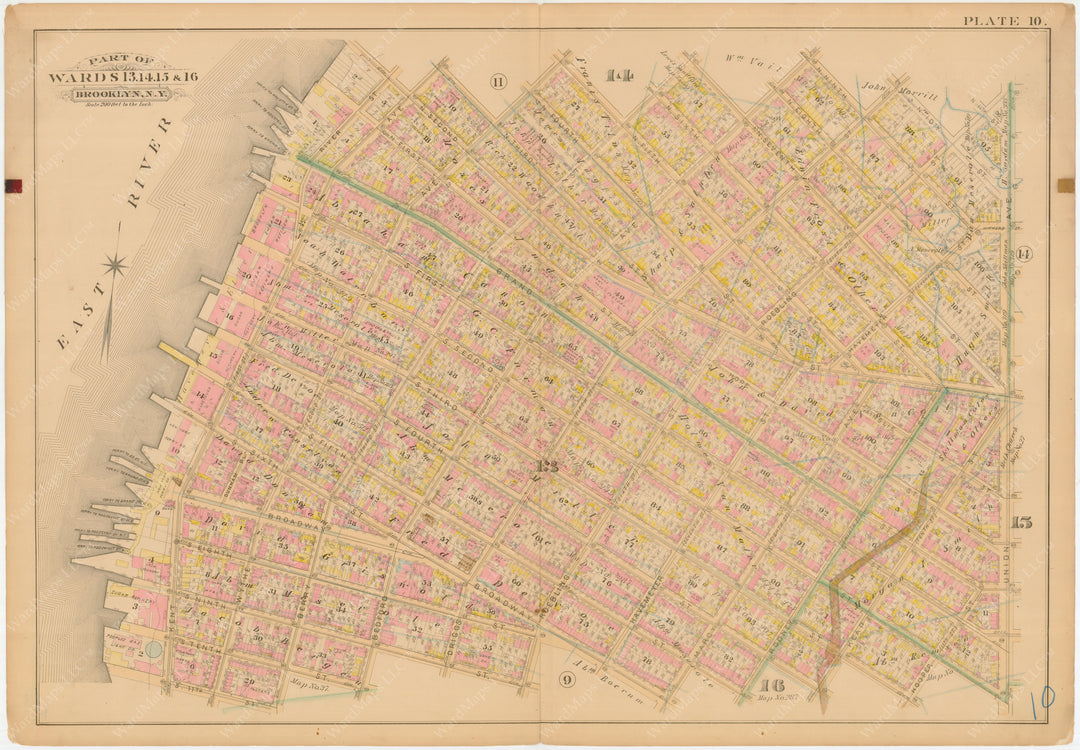 Brooklyn, New York 1886 Plate 010