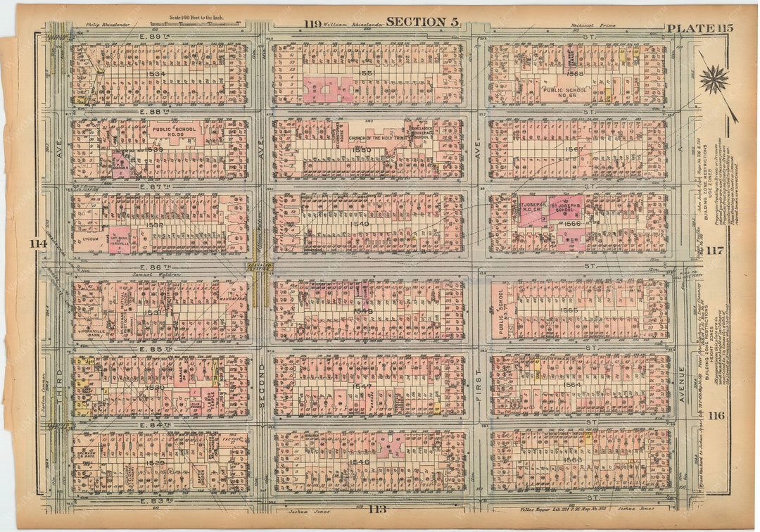 Manhattan, New York 1925 Plate 115 – WardMaps LLC