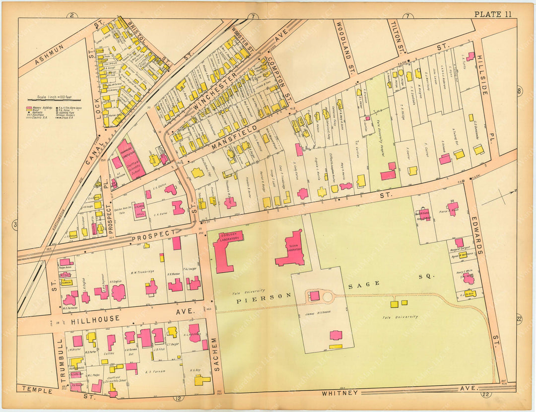 New Haven, Connecticut 1911 Plate 011