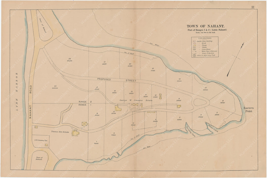 Nahant, Massachusetts 1896 Plate 011