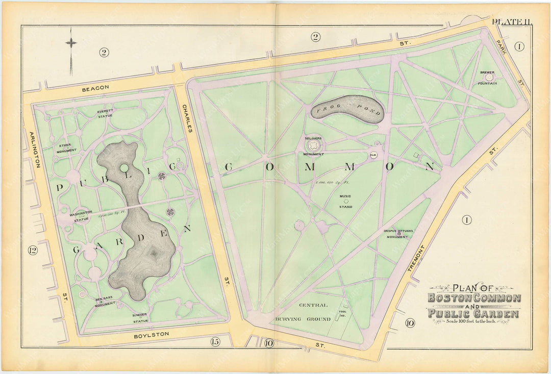 Boston and Roxbury, Massachusetts 1890 Plate 011