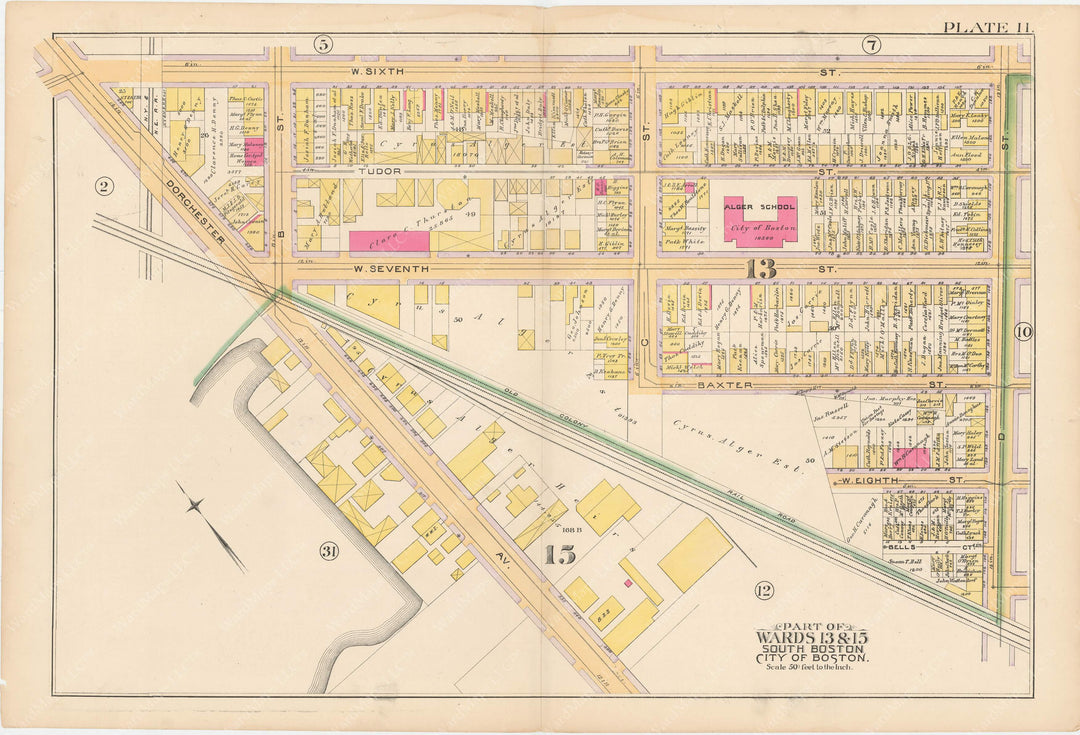 South Boston, Massachusetts 1891 Plate 011