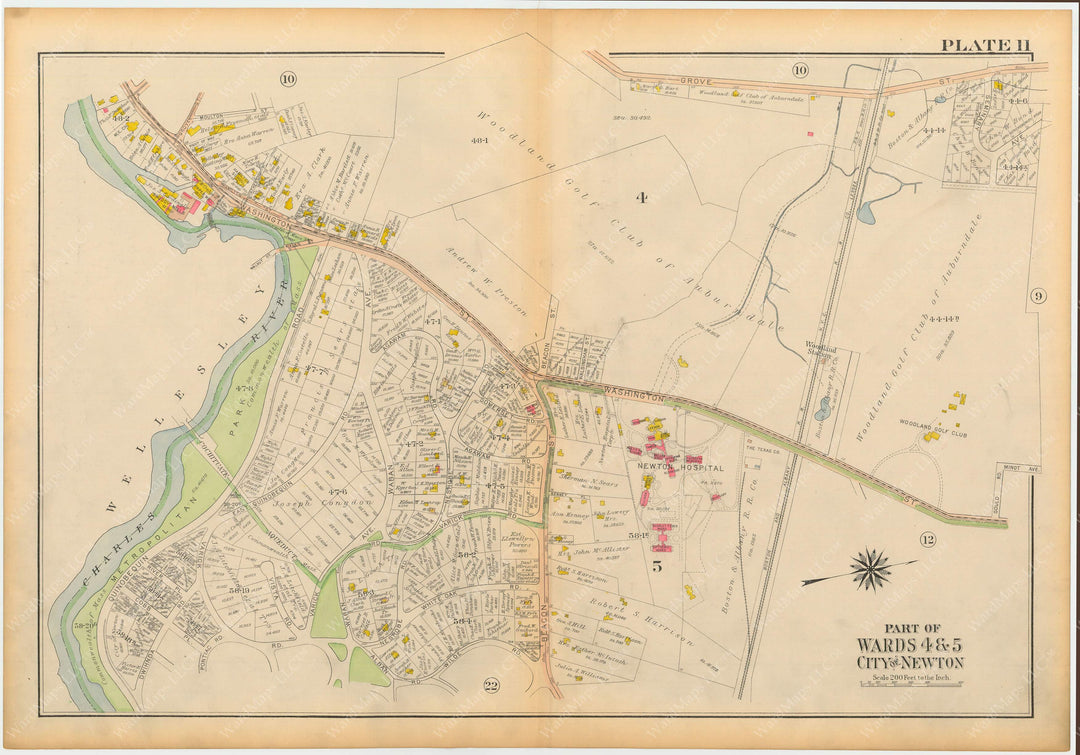 Newton, Massachusetts 1917 Plate 011