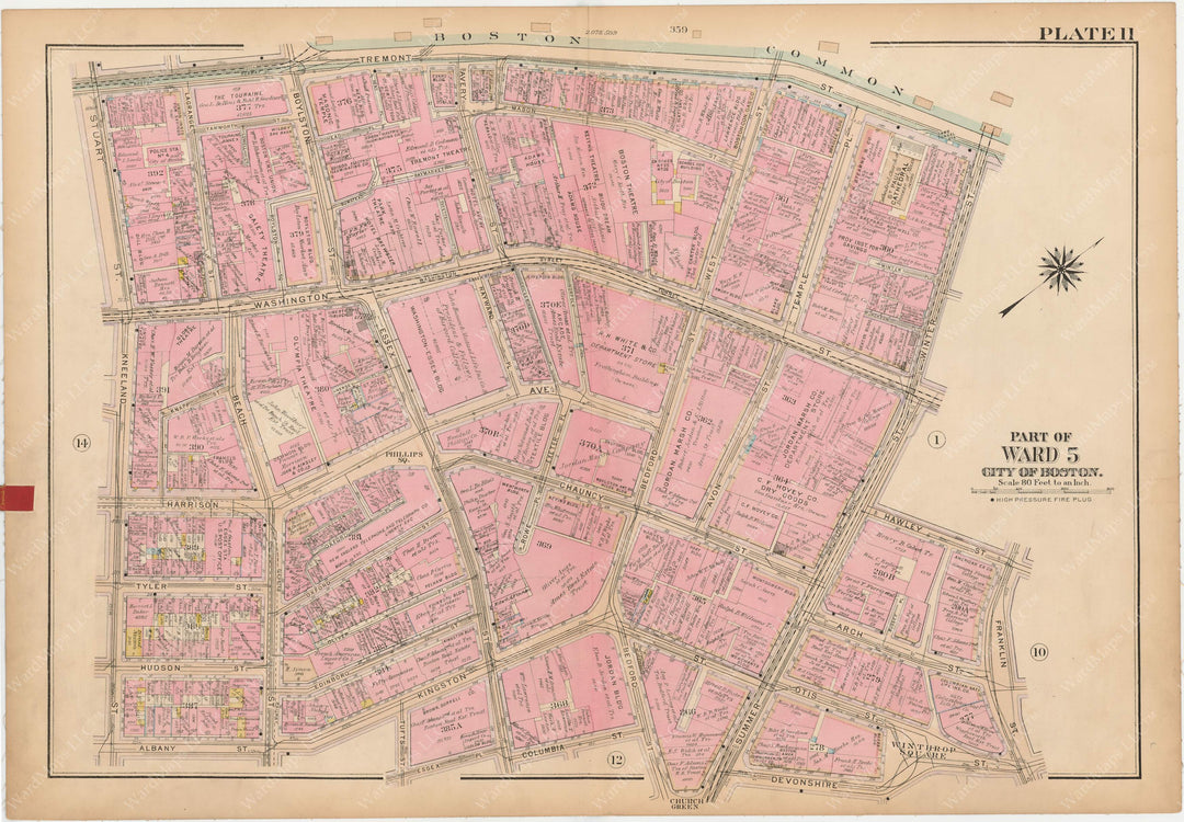 Boston, Massachusetts 1922 Plate 011