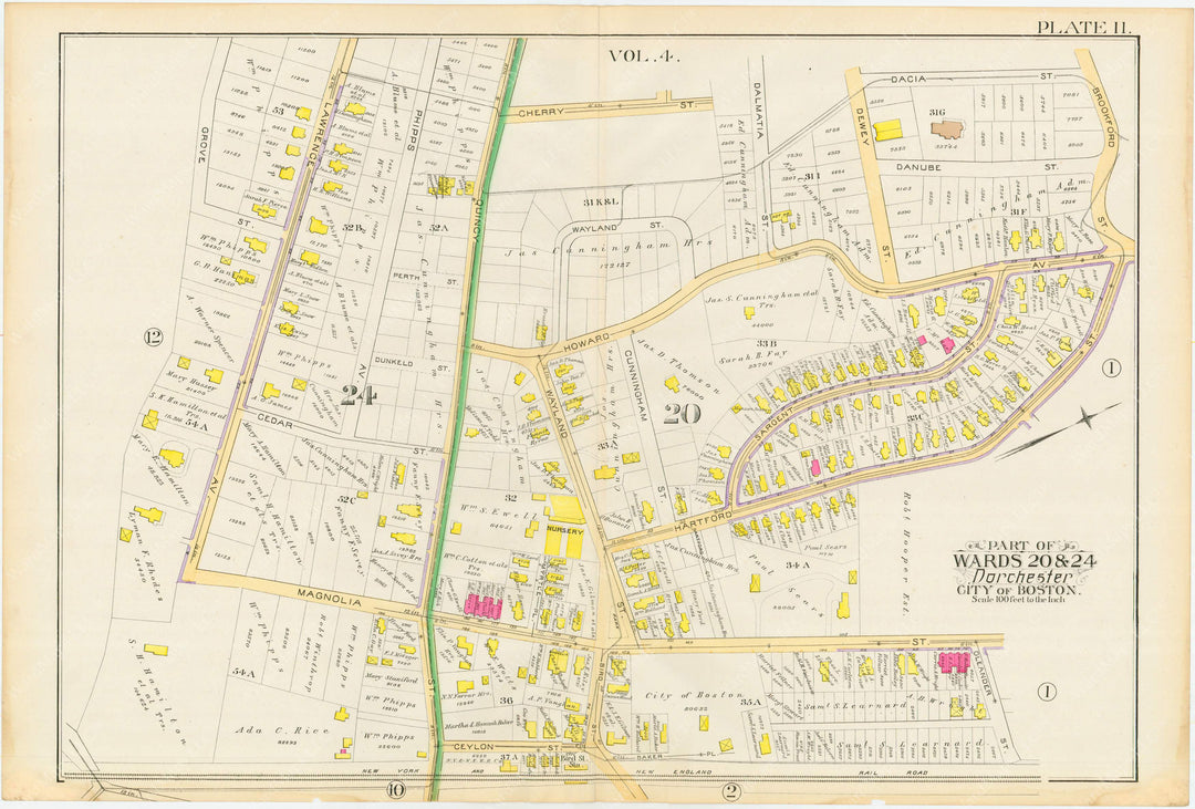 Dorchester, Massachusetts 1889 Plate 011