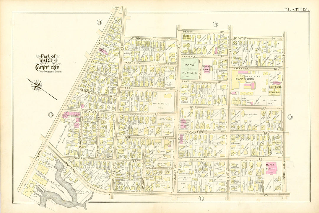 Cambridge, Massachusetts 1894 Plate 012