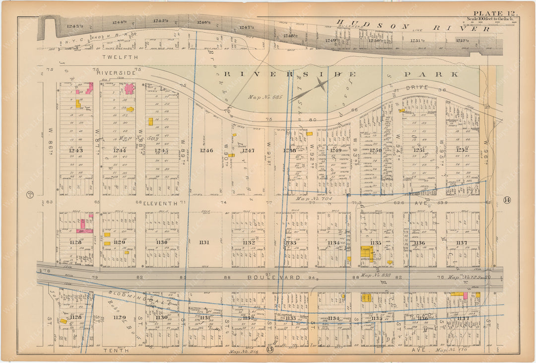 Manhattan, New York 1884 Vol 2: Plate 012