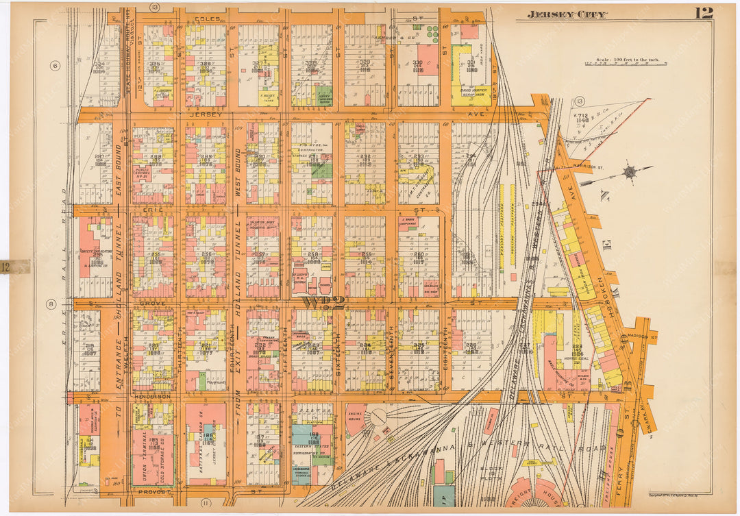 Jersey City, New Jersey 1928 Plate 012