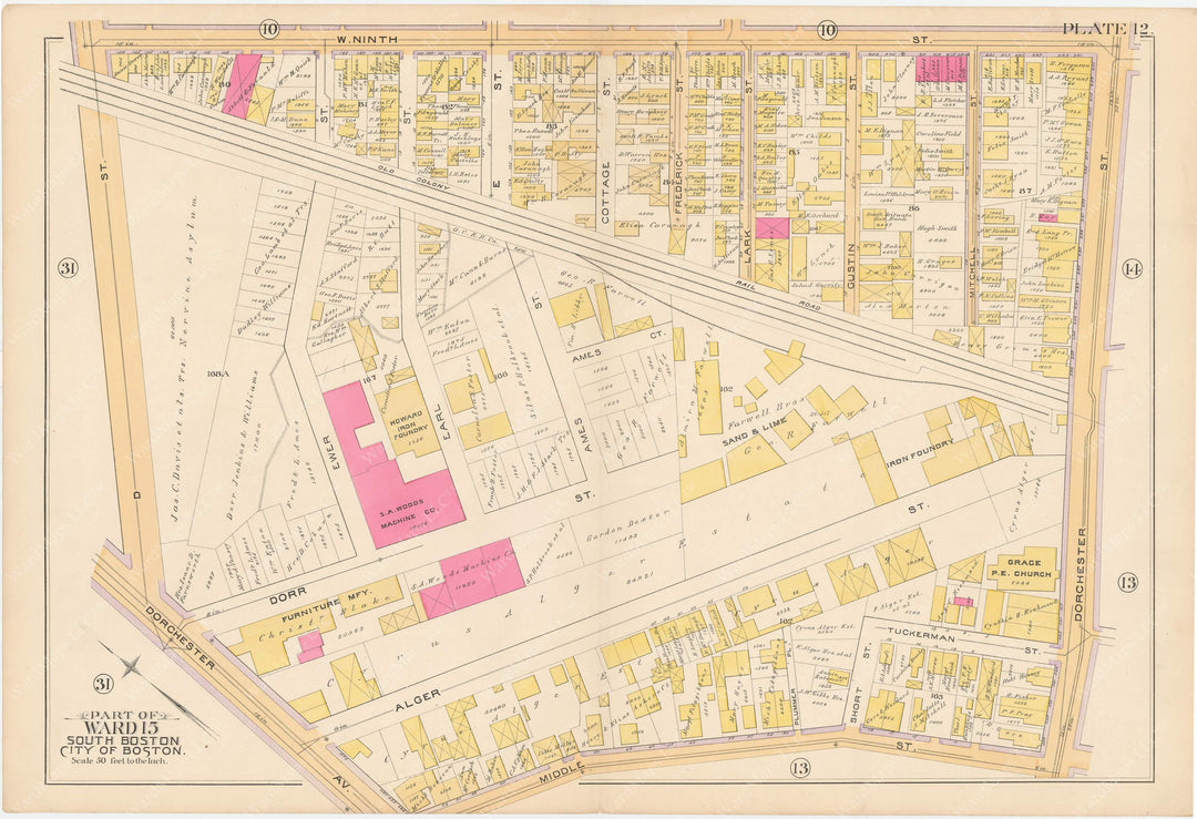 South Boston, Massachusetts 1891 Plate 012