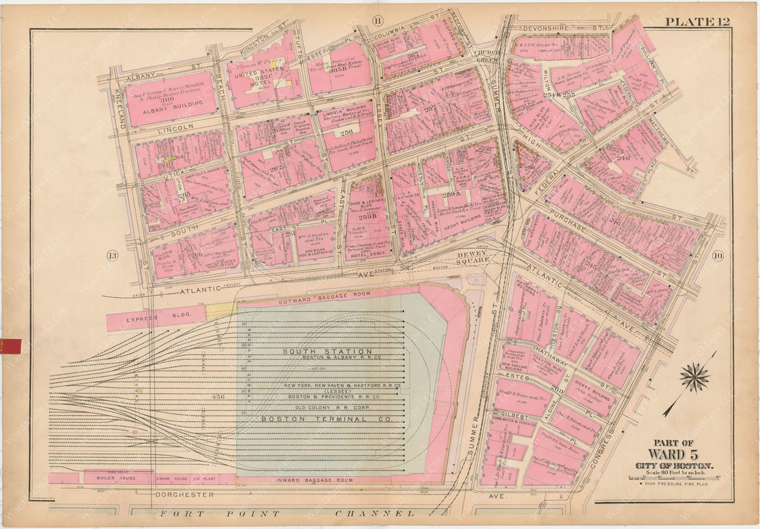 Boston, Massachusetts 1922 Plate 012