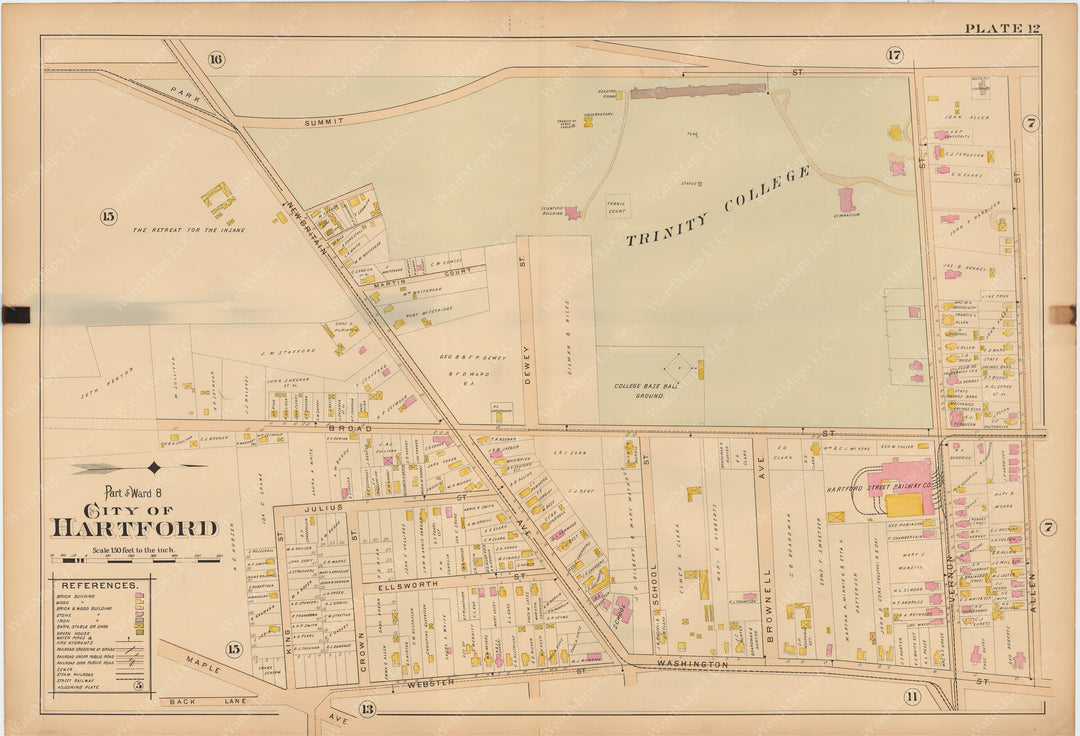 Hartford, Connecticut 1896 Plate 012