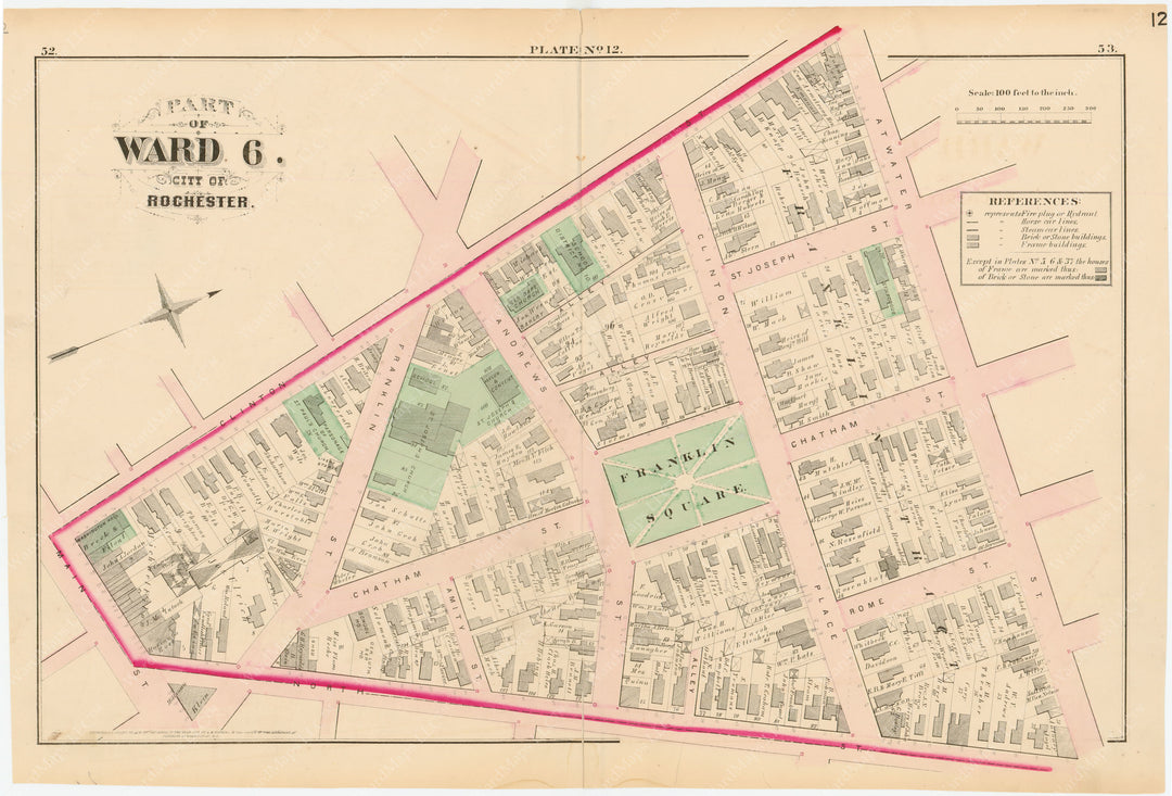 Rochester, New York 1875 Plate 012