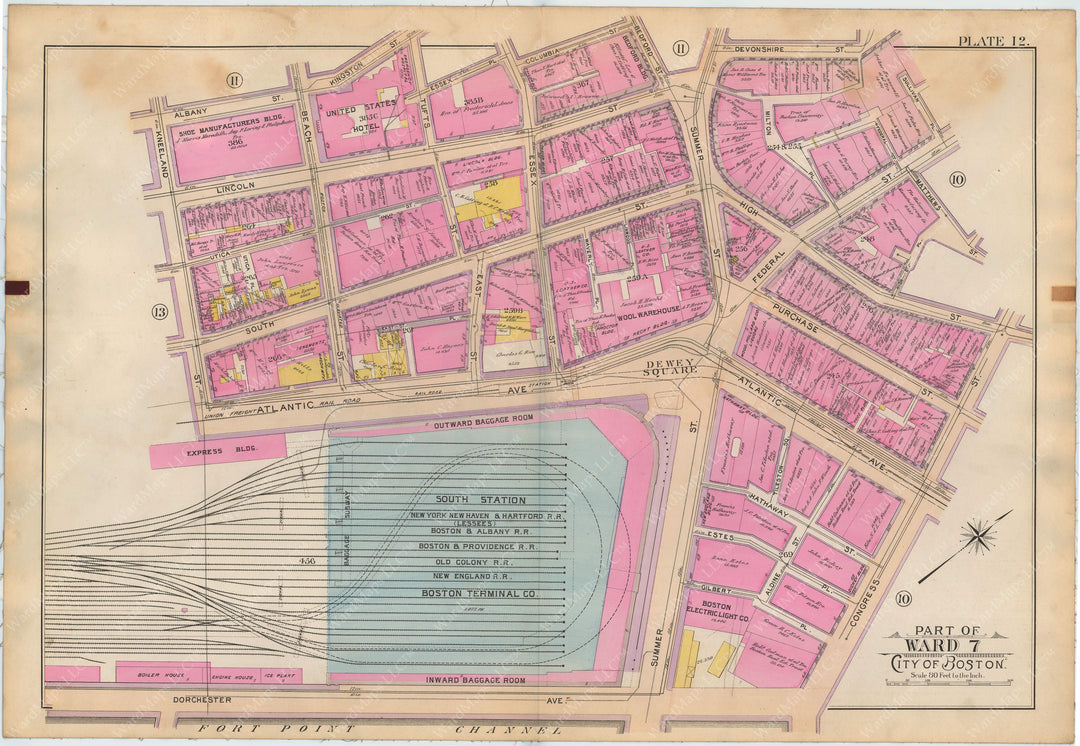 Boston, Massachusetts 1898 Plate 012