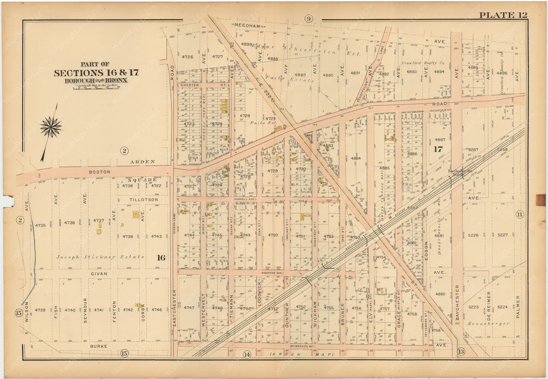 The Bronx, New York 1913 Plate 012