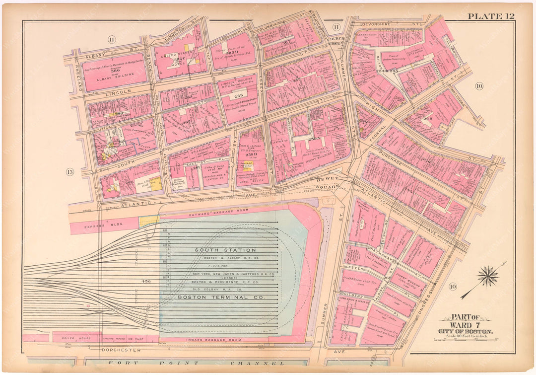 Boston, Massachusetts 1912 Plate 012