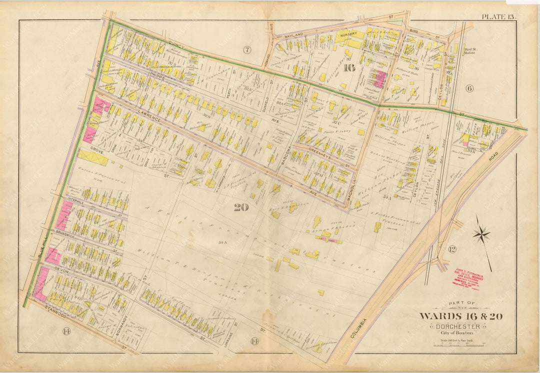 Dorchester, Massachusetts 1898 Plate 013