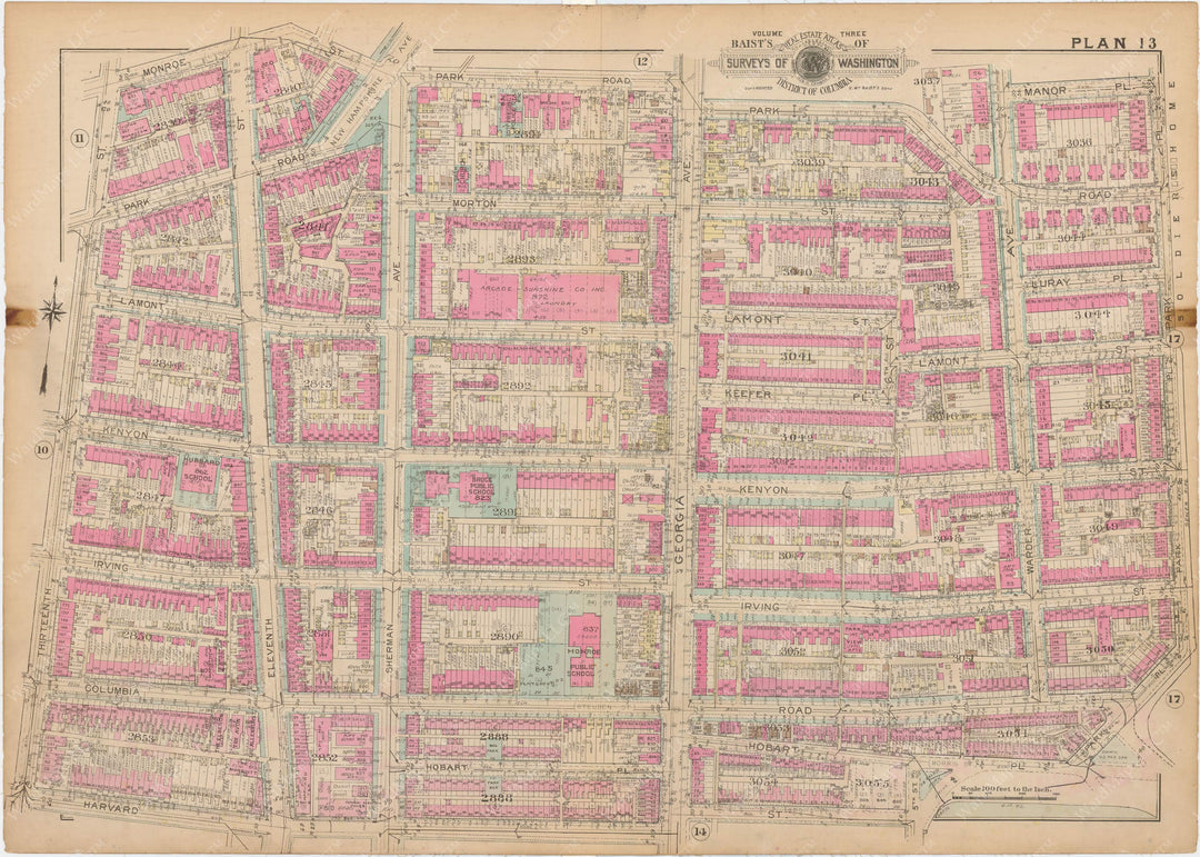 Washington, D.C. 1937 Vol. 3, Outer NW, Plate 013