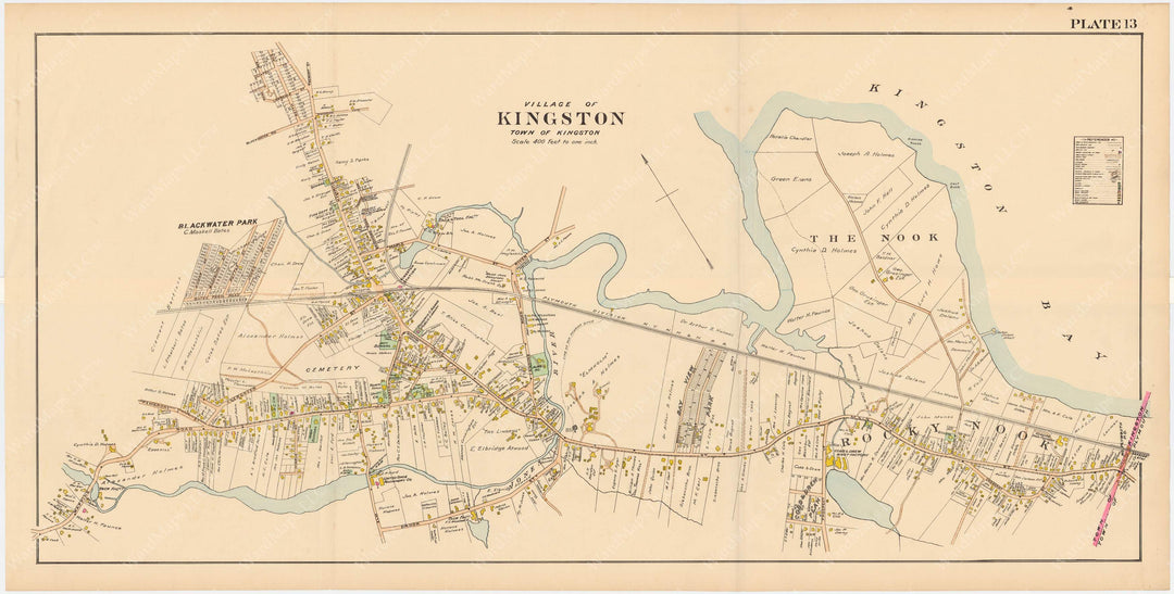 Plymouth County, Massachusetts 1903 Plate 013: Kingston Center