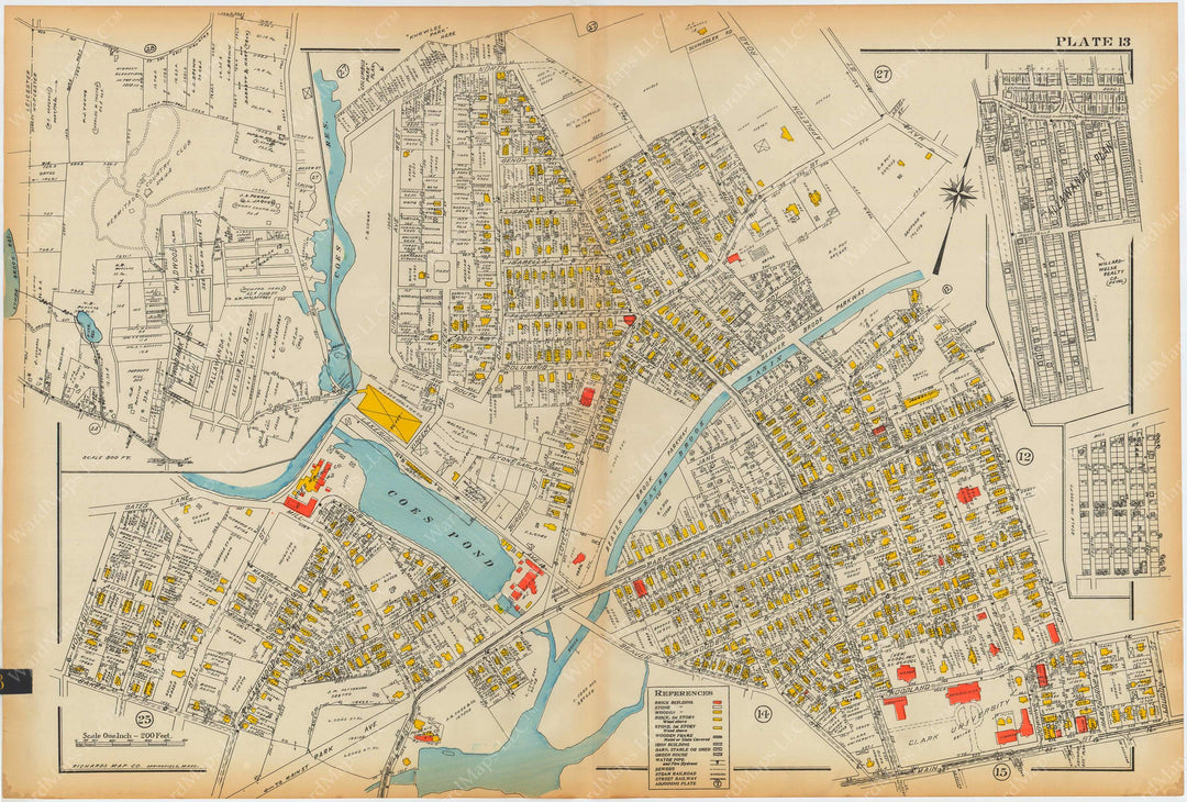 Worcester, Massachusetts 1922 Plate 013