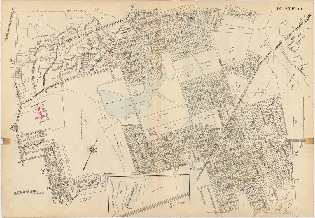 Springfield, Massachusetts 1920 Plate 014