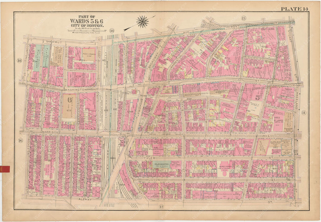 Boston, Massachusetts 1922 Plate 014