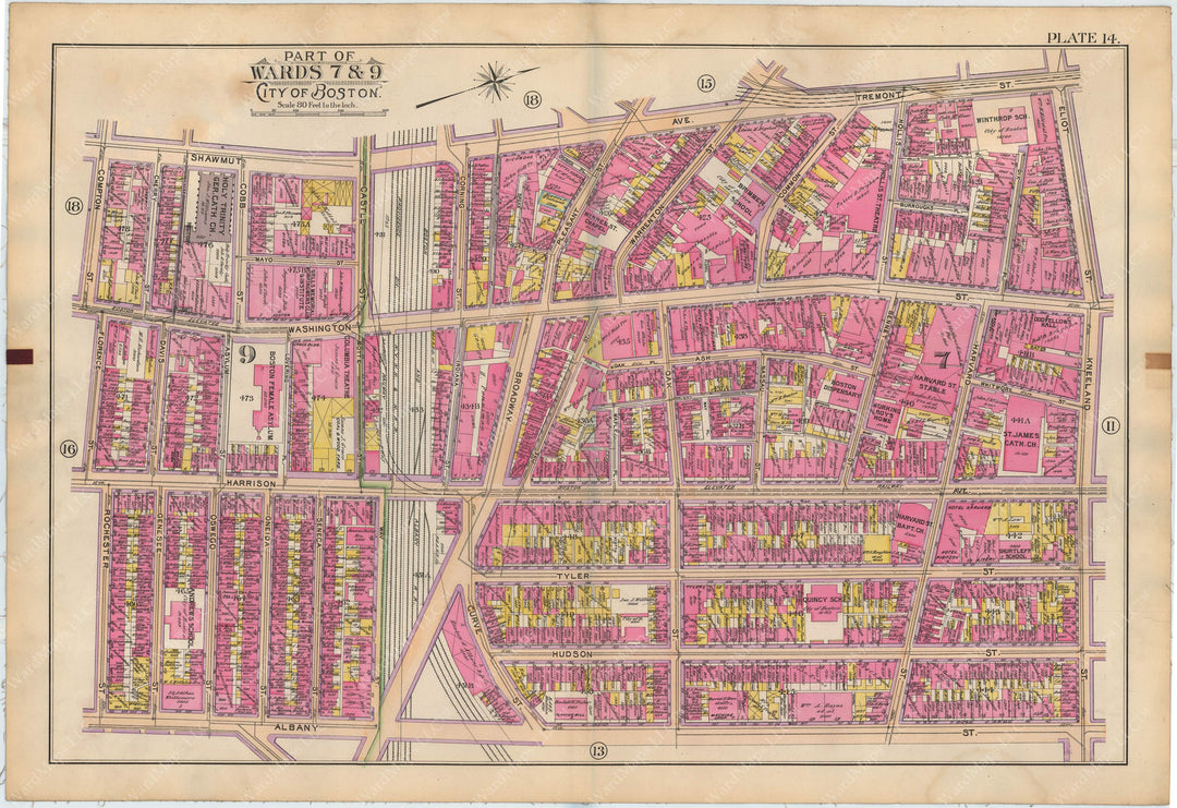 Boston, Massachusetts 1898 Plate 014