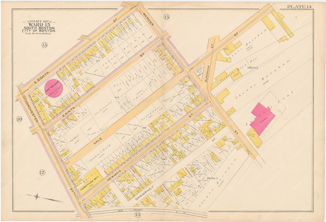 South Boston, Massachusetts 1891 Plate 014