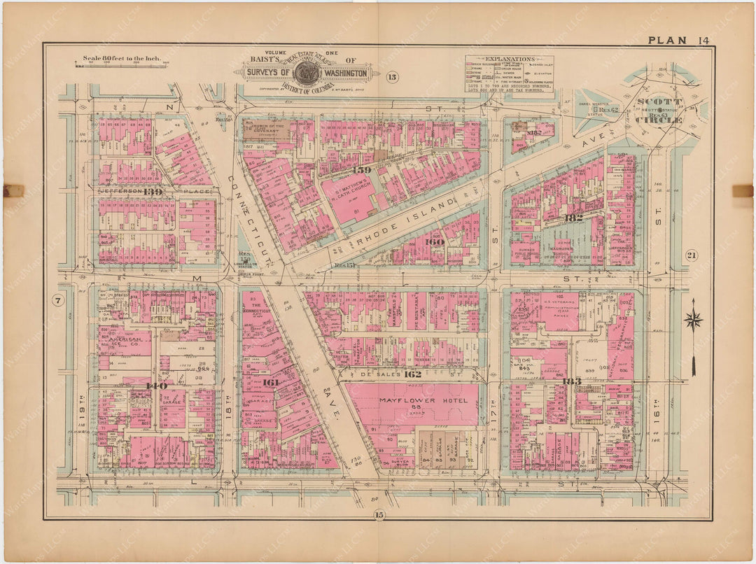 Washington, D.C. 1939 Vol. 1, Inner NW, Plate 014