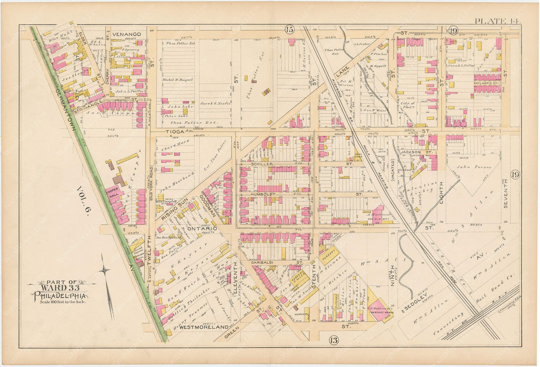 Philadelphia, Pennsylvania 1891 Plate 014